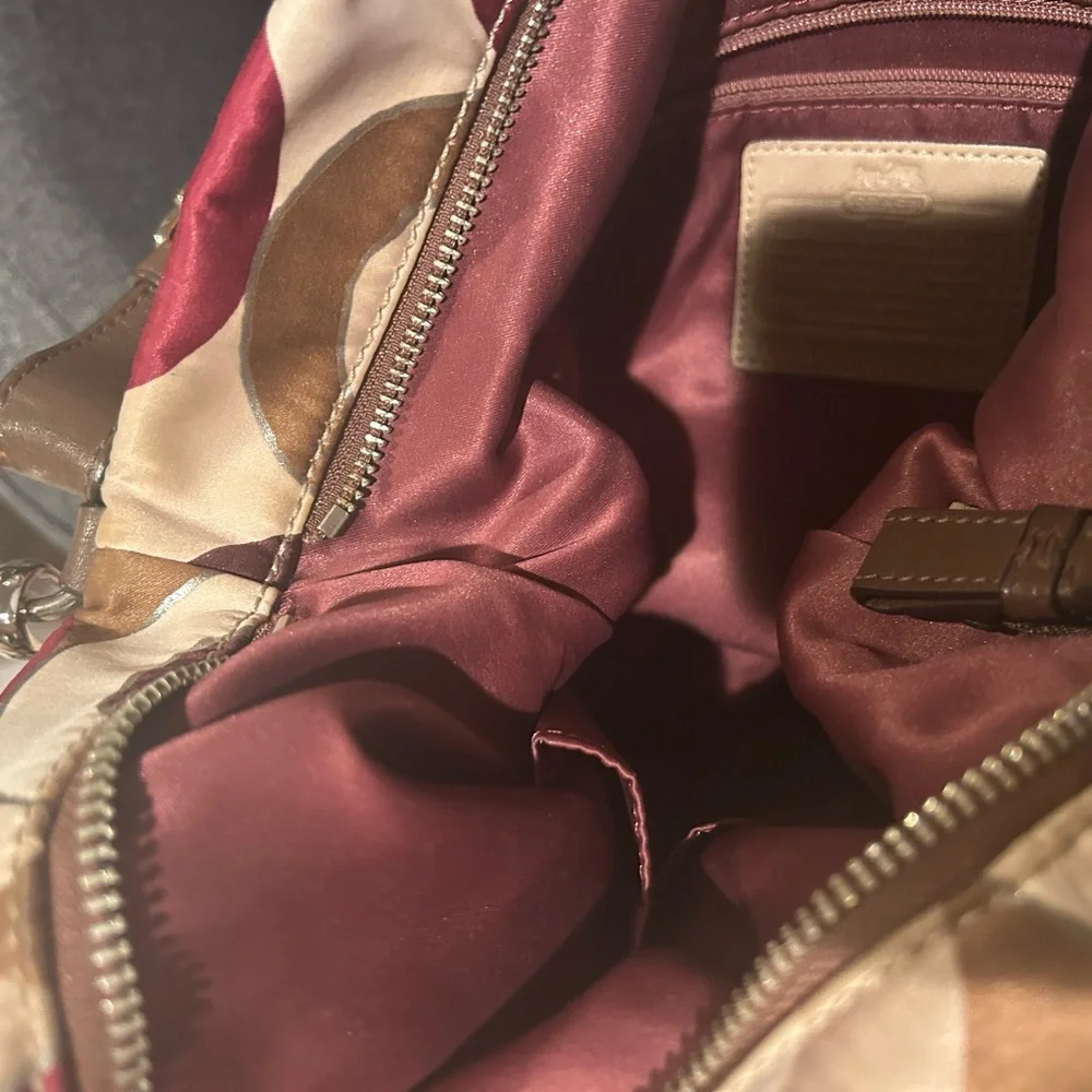 Coach Madison metallic Isabelle’s satin clutch and shoulder bag. - Picture 8 of 15